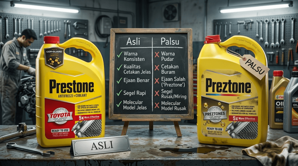 Cara Membedakan Coolant Asli vs Palsu & Bahayanya Bagi Mesin